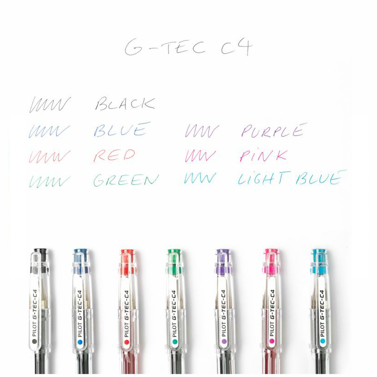 Pilot G-Tec-C4 Microtip Gel Pen – Ultra Fine 0.4mm Rollerball, Sold By Single Colour - View #14