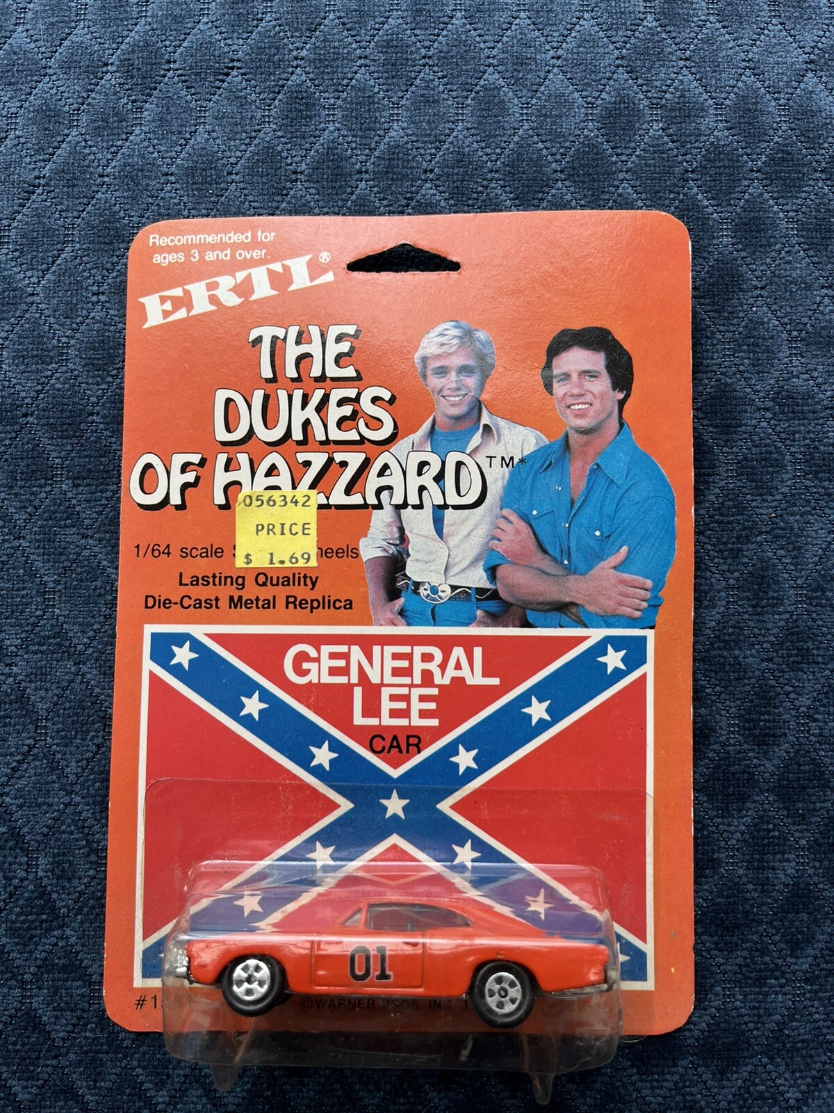 1:64 The Dukes of Hazzard General Lee Car 1969 Dodge Charger R/T ERTL 1981 MOC