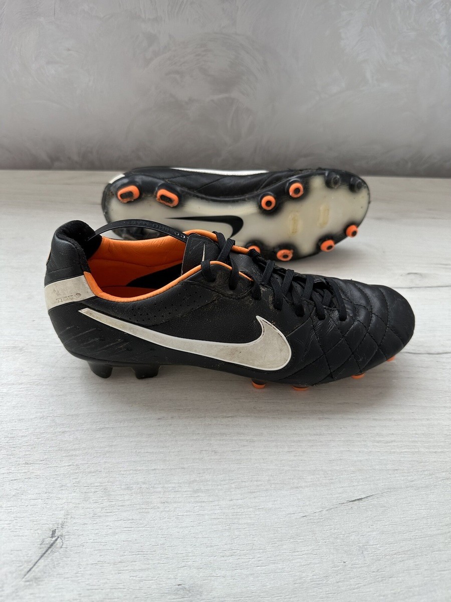 Nike Tiempo ブラック サッカーシューズFG Nike Tiempo Legend 10 Pro Soccer Cleats - Black/Black-Deep Jungle