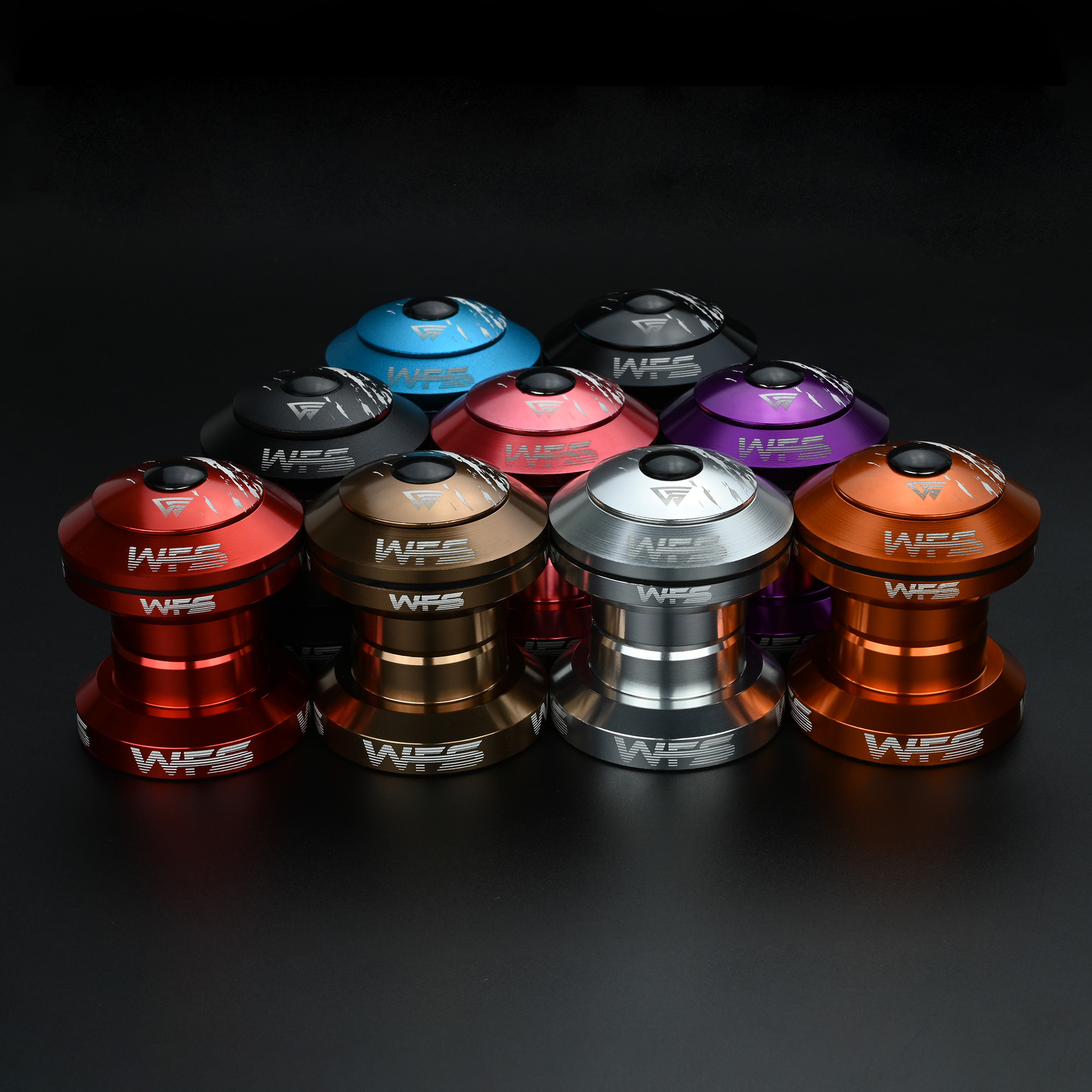 WFS NV.28 1 Inch CNC Alloy Threadless Headset with Top Cap , Silver