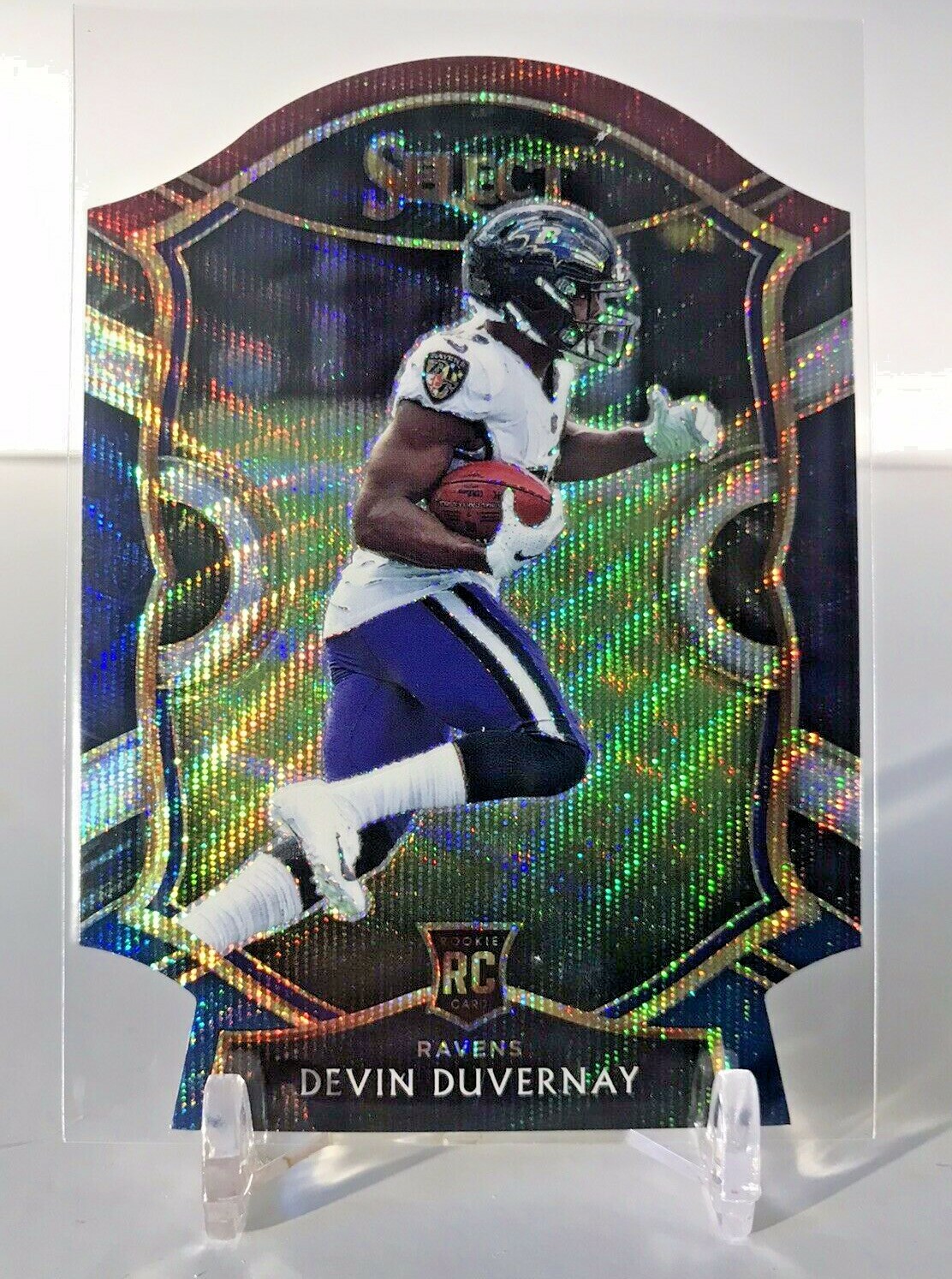 2020 Panini Select Devin Duvernay Rookie RC Concourse Die Cut SP Tri Color #77