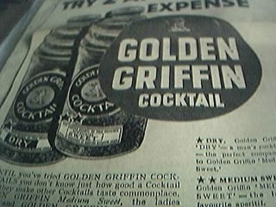 Zeitungsartikel 1934 Werbung Goldener Greif Cocktails in der Dose