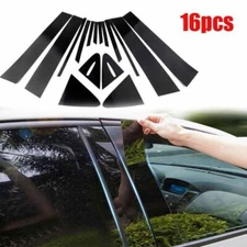 16pcs For Toyota Corolla 2019-2024 Pillar Post Door Piano Black Trim Decal Cover