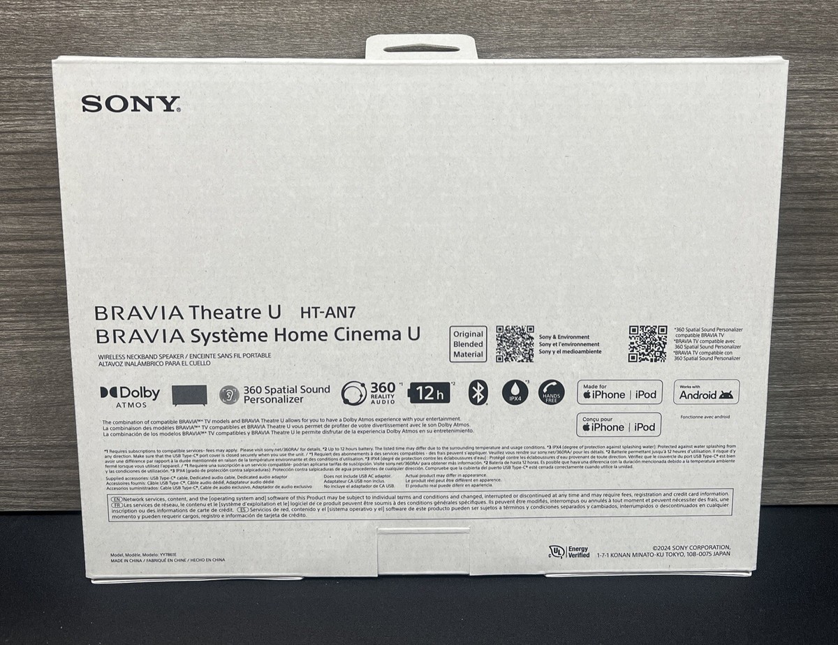 シンキチ 【新品未使用】BRAVIA Theatre U HT-AN7 Sony - HTAN7 BRAVIA Theater U Wearable TV Speaker - Black | eBay