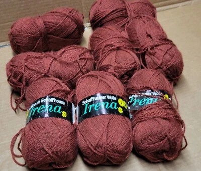 Schaffhauser Wolle Irena x 8 Color 44 Reddish Brown 50g 143yds 100% Acrylic 3-DK - Photo 1/4