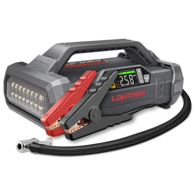 LOKITHOR JA302 Jump Starter with Air Compressor, 2500Amp 12V Car Battery Booster - Image 1 of 4