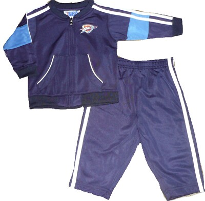 Oklahoma City Thunder 2pc Track Set Infant Baby NBA
