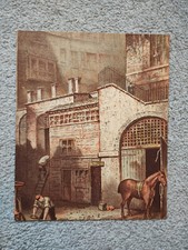 Buildings at Bottom of Salisbury Street, Adelphi London - Antique Print - 1900