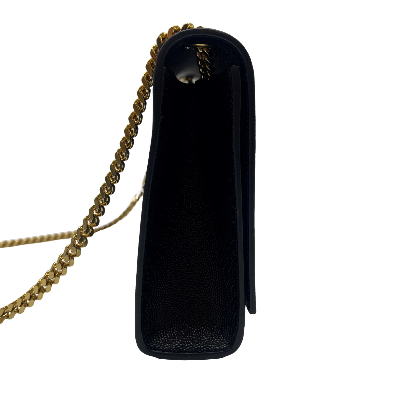 Autentica borsa a tracolla Saint Laurent Kate catena pelle nera #36634085