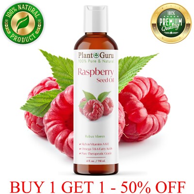 Red Raspberry Seed Oil 4 oz. Cold Pressed 100% Pure Natural Virgin Unrefined