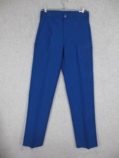 Workrite FR Mens Uniform Pants Royal Blue Nomex 2112 Size 28 Unhemmed ARC 6.6