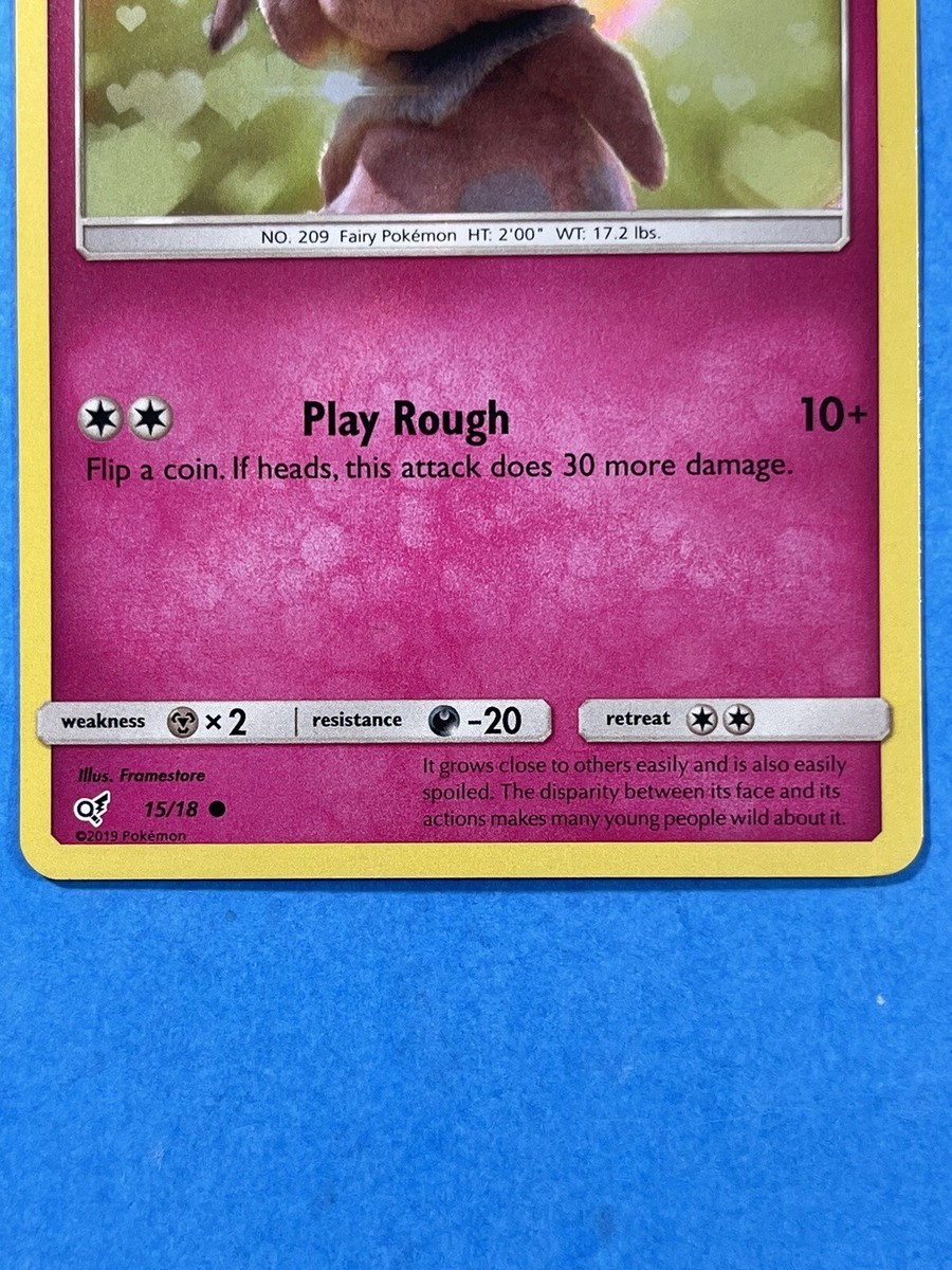 snubbull pokemon card price TCG: Detective Pikachu Pokmon Hit Points70 HP Form Snubbull 15/18 Holo Detective Pikachu
