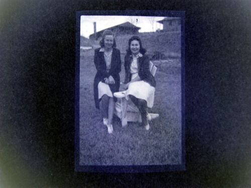 1940er US-Armee Rotes Kreuz Krankenschwestern Uniform Militärkrankenhaus Vintage Foto negativ L - Bild 1 von 3