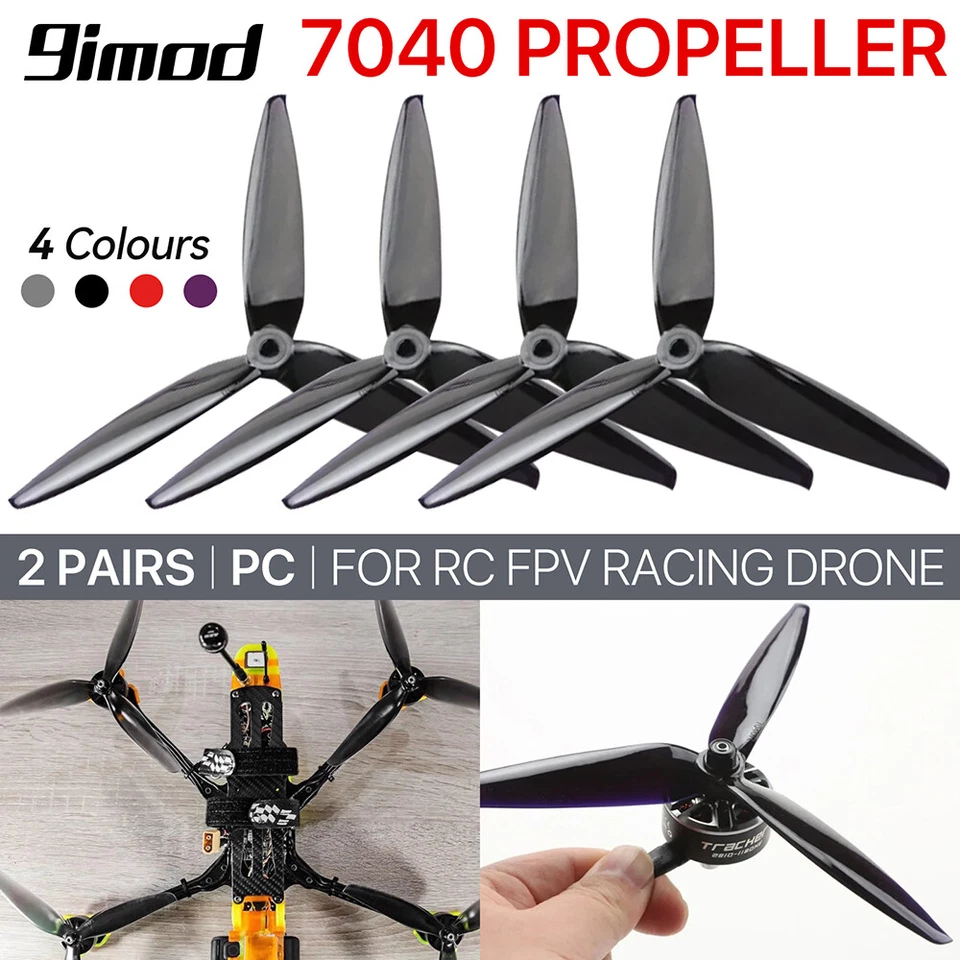 HQProp 7040 CW CCW Propeller 7-15" Blätter Requisiten für RC FPV Renndrohne - Bild 3 von 4