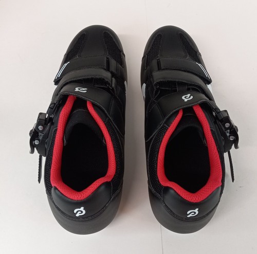 Peloton Cycling Shoes Women's EU 39 (US 8) Hook & Loop Closure Black & White NIB - Picture 8 of 17