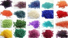 20 (g) 10/0 11/0 PRECIOSA CZECH GLASS ROUND ROCCAILLE SEED BEADS - 100+ COLOURS