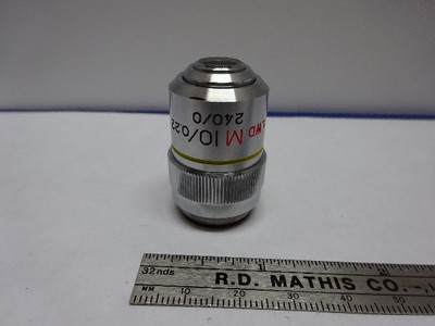 MICROSCOPE PART UNITRON JAPAN OBJECTIVE LWD M 10X INFINITY OPTICS AS IS ...