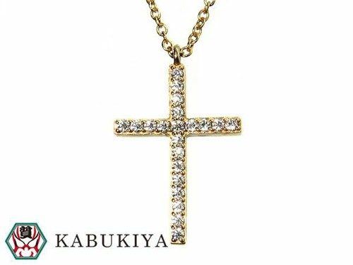 Tiffany \u0026 Co. Metro Cross Necklace K18 
