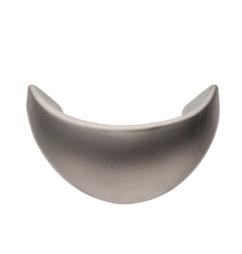 Cabinet Pulls Furniture Handles Modern Style Half Moon Shape Silver Colour - Picture 1 of 7