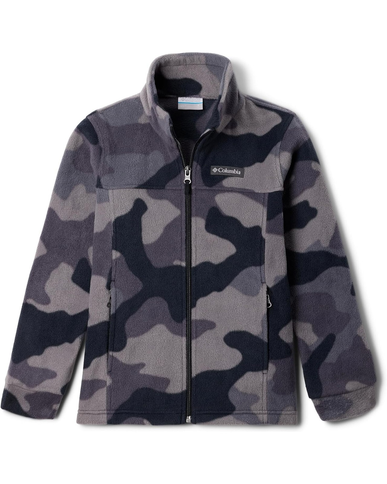 Columbia Boys Zing III Gray Camo Printed Fleece Jacket L134204 Size L (14/16)