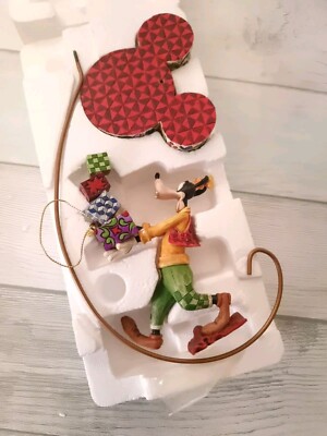 Jim Shore Weihnachtsschmuck Disney Traditions doofy mit Geschenkständer 4008077