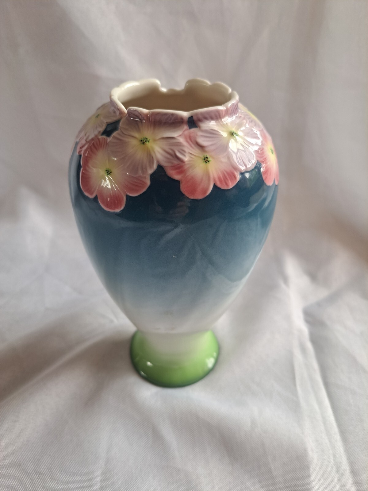 Vintage Franz Porcelain Vase Garden Verbena FZ00041 eBay