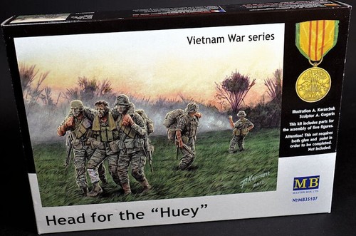 MASTER BOX MB35107 Scale Figure Kit 1:35 Vietnam War series: Head of the Huey - Picture 4 of 22