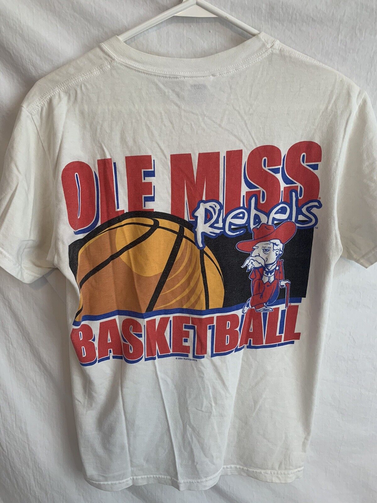 OLE MISS Rebels Col Reb Basketball Shirt Adult Sm… - image 3
