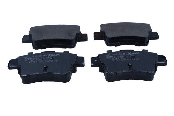 Kit de plaquettes de frein arrière MAXGEAR 19-0463 pour corriger l'usure ABARTH