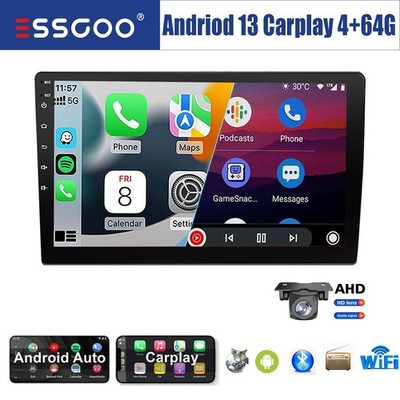 9'' 2 DIN 4+64G Apple Carplay Autoradio Android 14 GPS Navi FM WIFI Bluetooth Kam