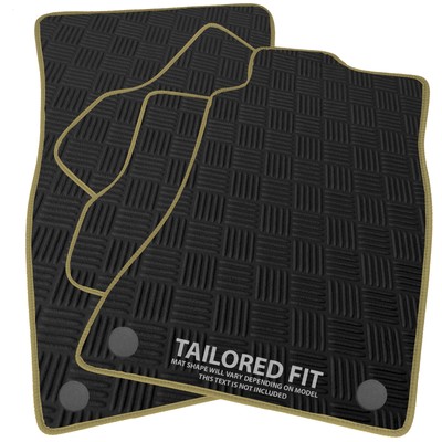 To fit Hyundai Terracan 2003-2007 Checker Rubber Car Mats [D]