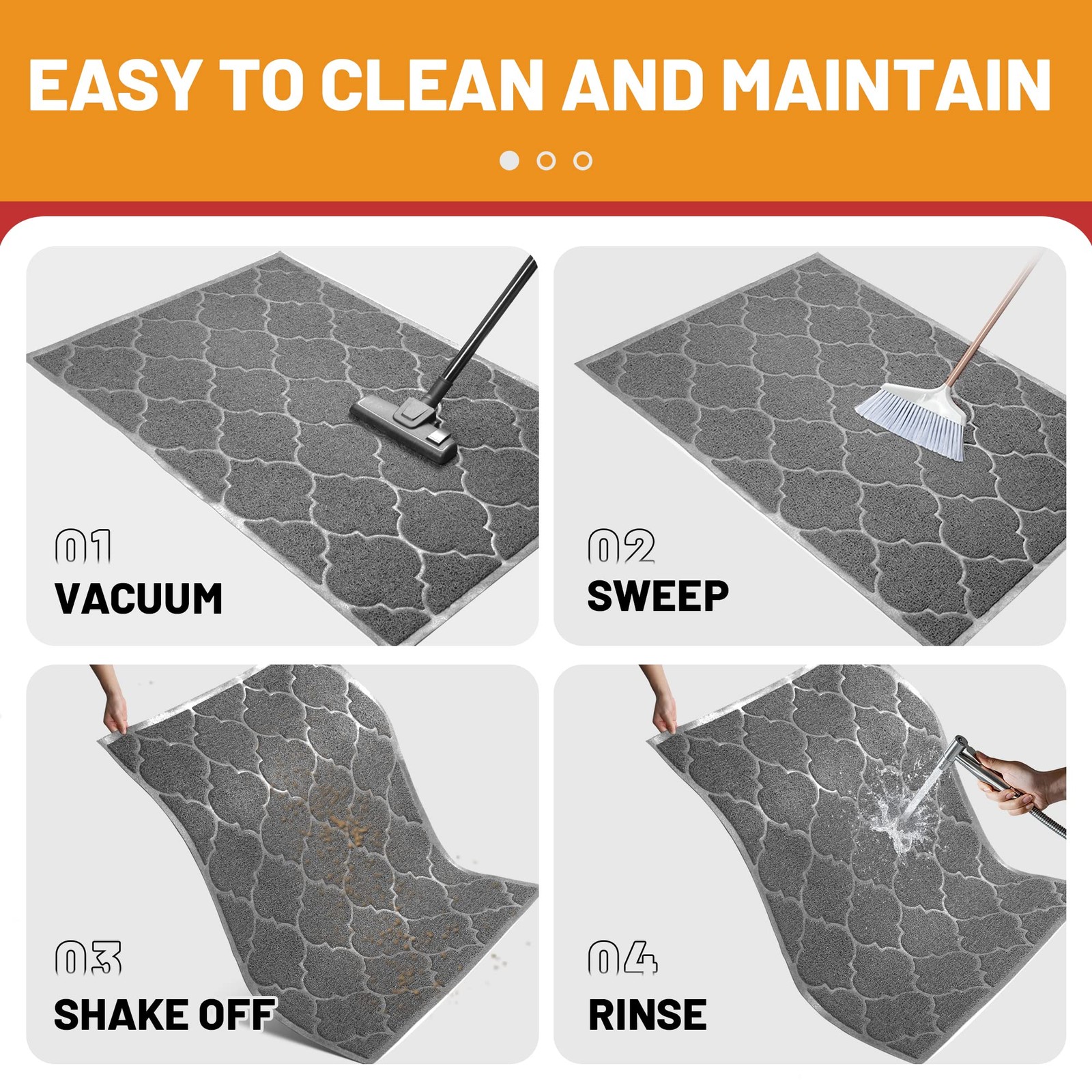 Cosyearn Door Mat Front Door Mat 46x35 Welcome Mats for EntrywayGarageHigh Tr...