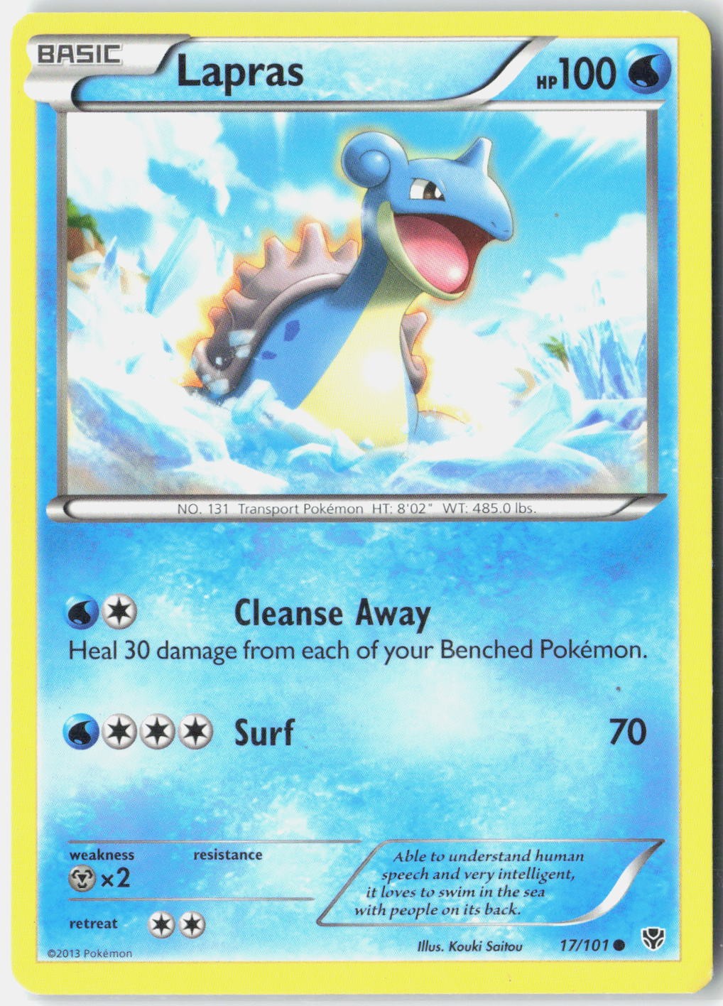 Lapras Plasma Blast 17/101 Pokemon Card