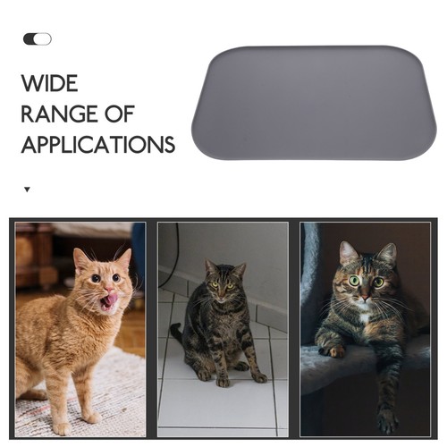 Mata do karmienia zwierząt domowych Podwyższona krawędź Podkładka Zapobieganie przelewowi żywności Mata do podłogi - Zdjęcie 4 z 12