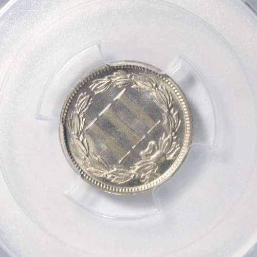 1889 THREE CENT NICKEL PROOF ~ NICE BRIGHT PCGS PR64! - Image 4 of 4