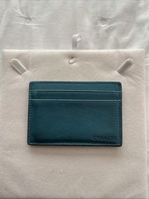 COACH Blue Leather Slim Id Card Case