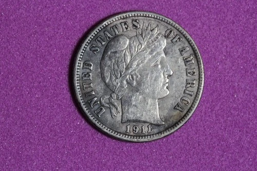 Estate Find 1911 D- Barber Dime #K60187