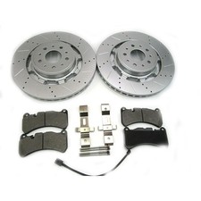 257141 Front Brake Pads & Rotors Set For Maserati GranTurismo Grancabrio 4.7L
