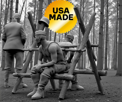 WW2 German Soldiers Latrine 1/35 WWII Scale Diorama 3D Resin Printed USA MADE