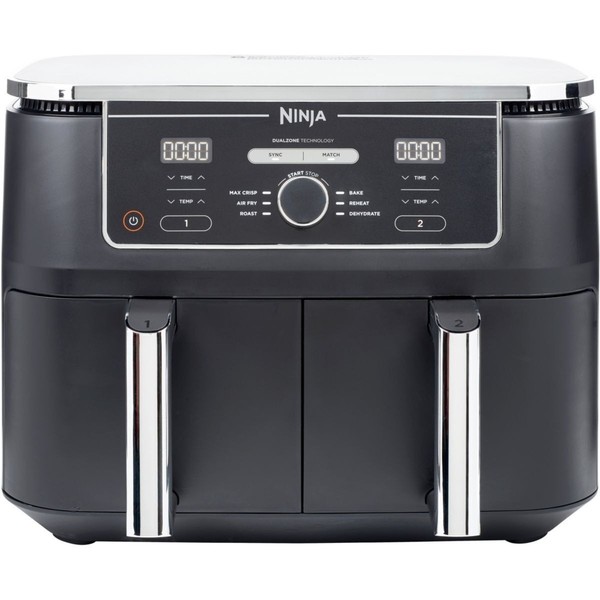 Ninja Foodi Max Dual Zone AF400EU HeißLuftfritteuse 9,5L 2470W Schwarz Neu-image