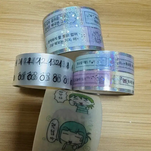 Kiss Cut Masking Tape Set with Number and Daily Patterns Official