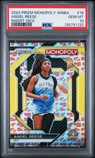Angel Reese 2024 Prizm Monopoly WNBA Insert Dice Rookie #WNBA16 ~ PSA 10 Low Pop