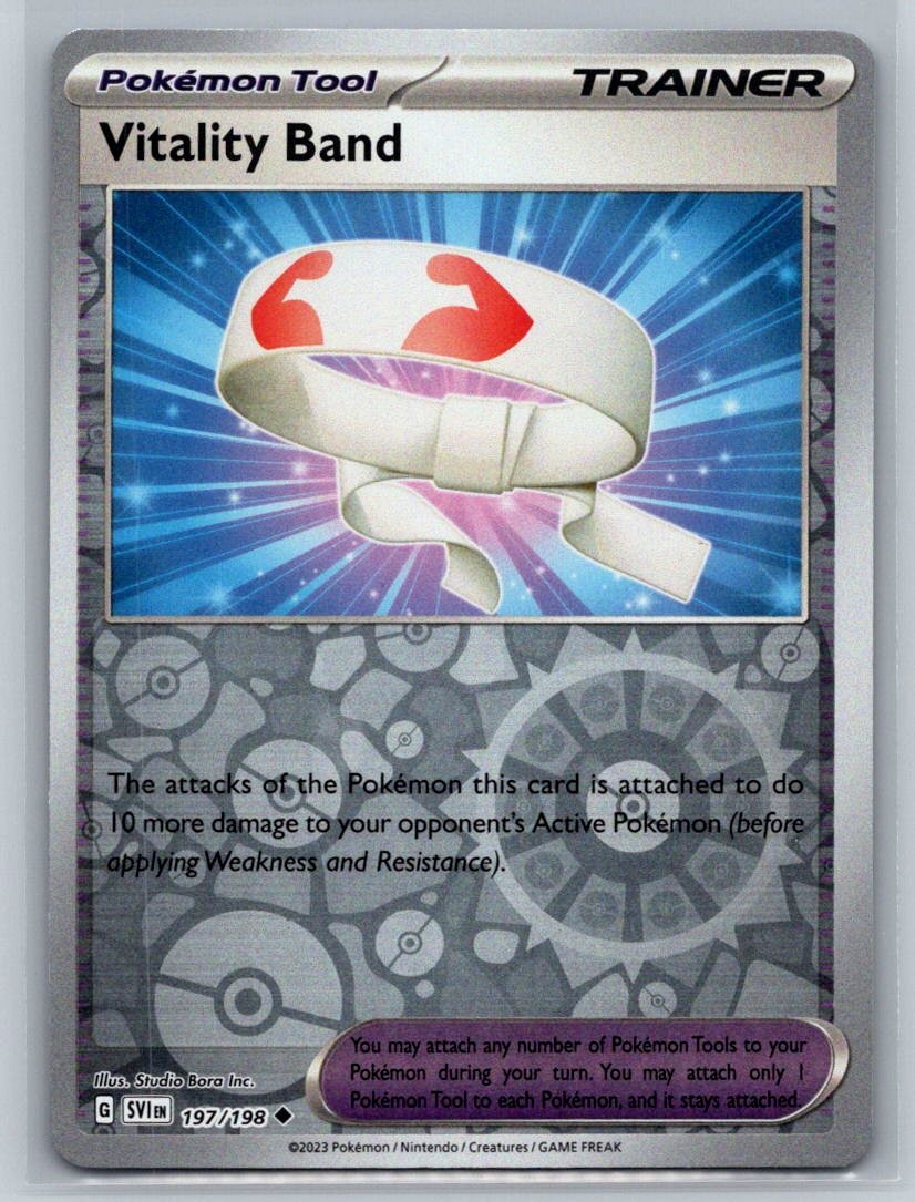 Vitality Band #197/198 SV01: Scarlet & Violet Base Set Reverse Holo Pokemon H42