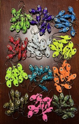 Herring Head Jig Head UV GLOW  5 Pack  1/16oz-3/32oz-1/8oz-5/32oz-3/16oz-1/4oz