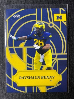 2025 Onit Athlete Rayshaun Benny Timeless Stained Glass insert #SG-7 Michigan!!!