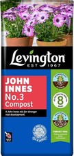 Levington John Innes No.3 Peat-Free Potting Compost 25L for Final Potting & 0.57 per litre