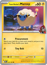 Team Rocket's Mareep 072/182 Destined Rivals Common Pokemon NM/M