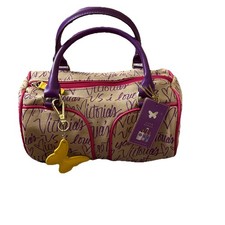 NUOVA VINTAGE RARA Y2K Victoria’s Secret Butterfly Mini Borsa a Barile