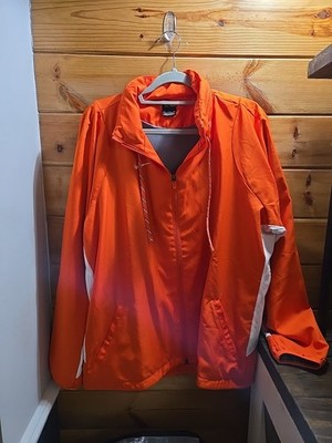 Nike Tech Mens Fleece Jogger XXL Full Zip Zippered Hood Orange 0332