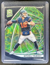 2019 Panini Spectra Mitchell Trubisky Neon Green Die Cut #/30 Bears